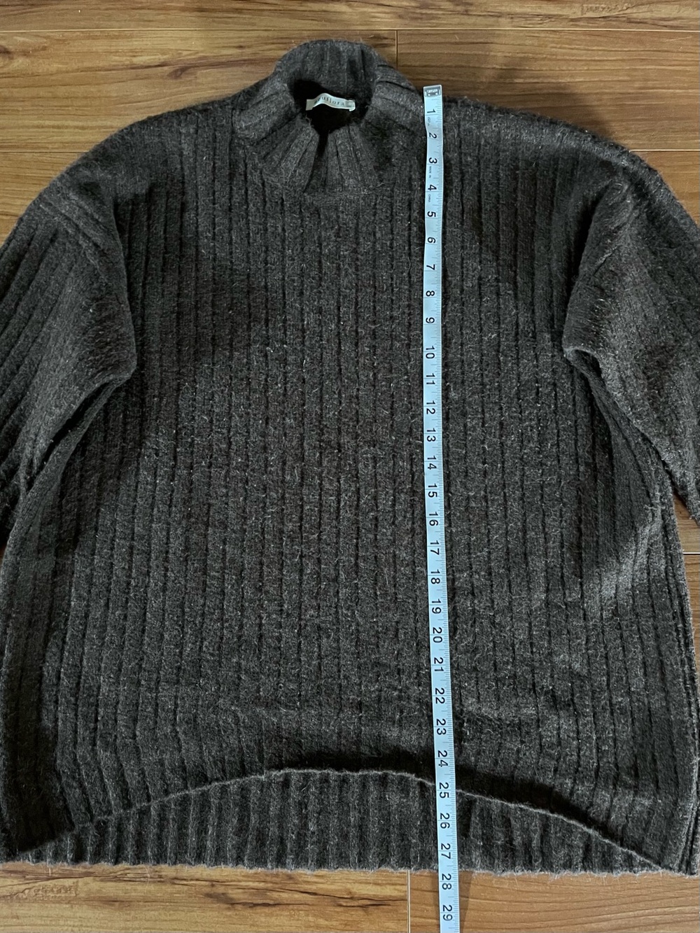 Neuflora Neutral Brown Ribbed Sweater - Picture 8 of 12